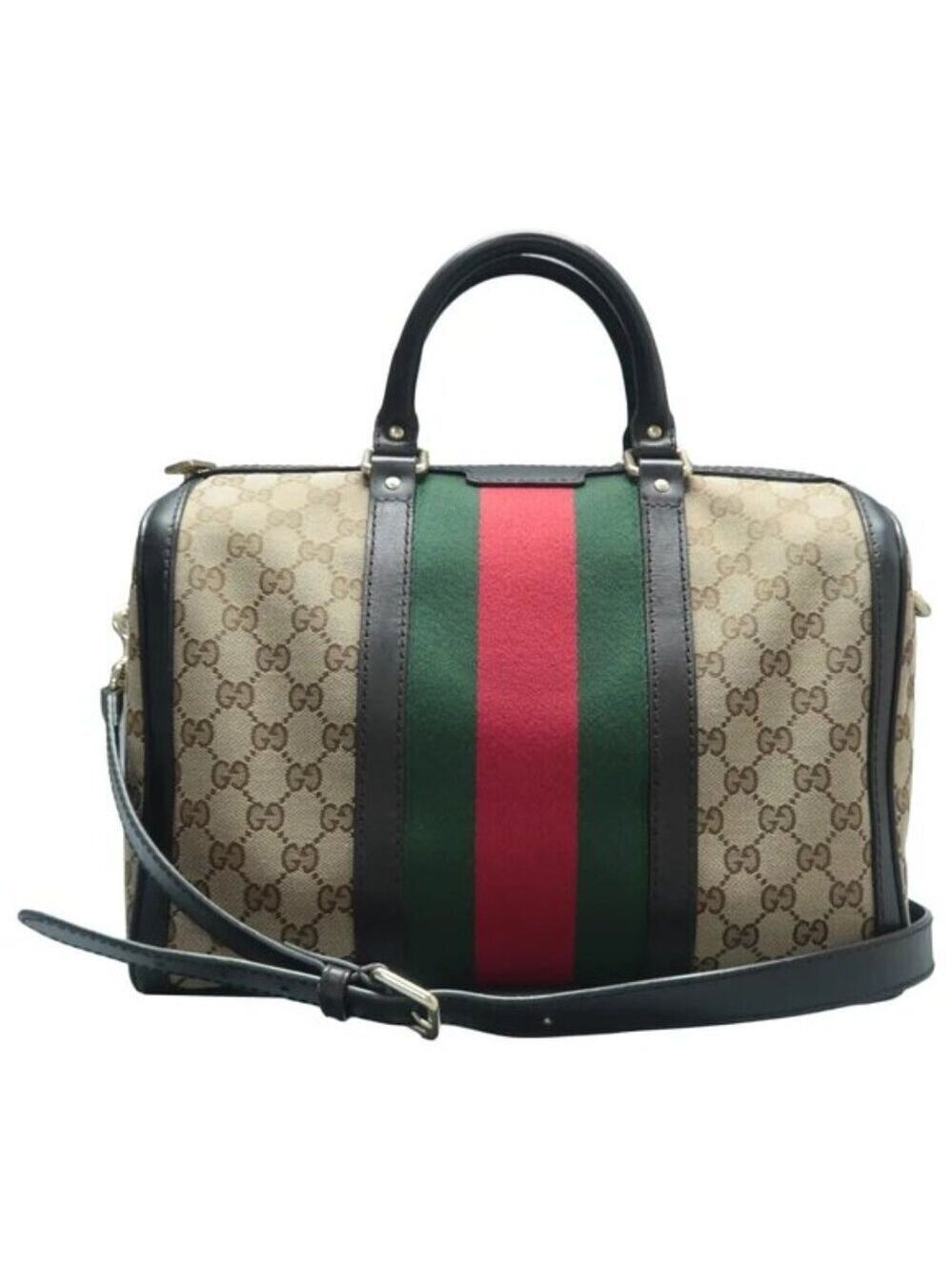 GUCCI Boston Cloth Satchel 564-012625